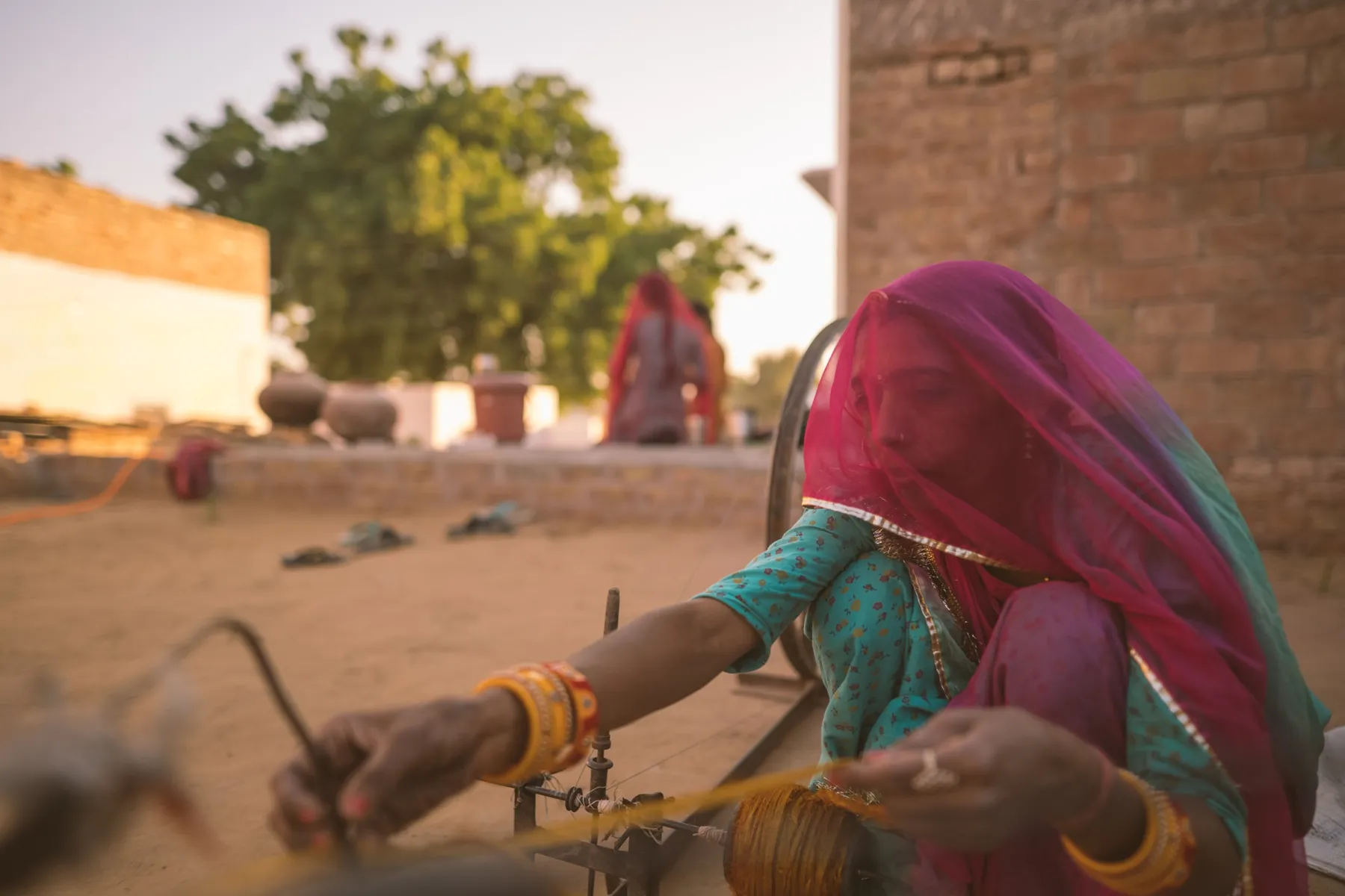Weavers of Napasar, Choyal. Documentary photography by Harris George Stephen, frame 2